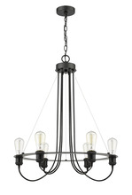  70055 - Vivio- Laia 6-Light Chandelier- Matte Black Finish